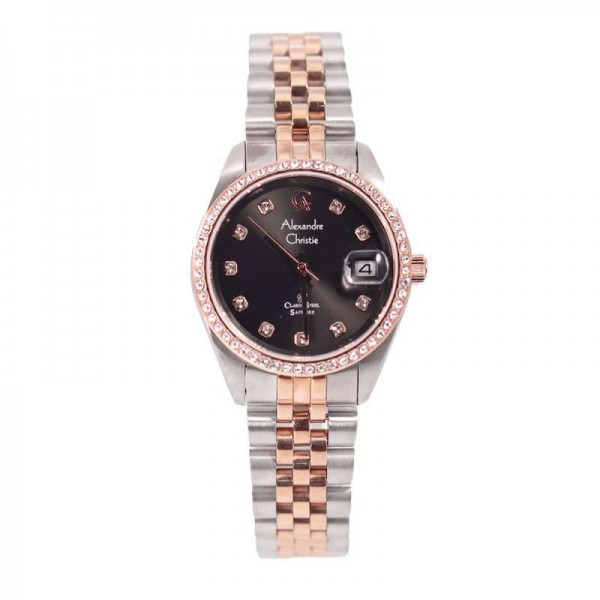 Alexandre christie AC 5012 Silver Rosegold Black Lady LDBTRBA Alexandre christie AC 5012 Silver Rosegold Black Lady LDBTRBA